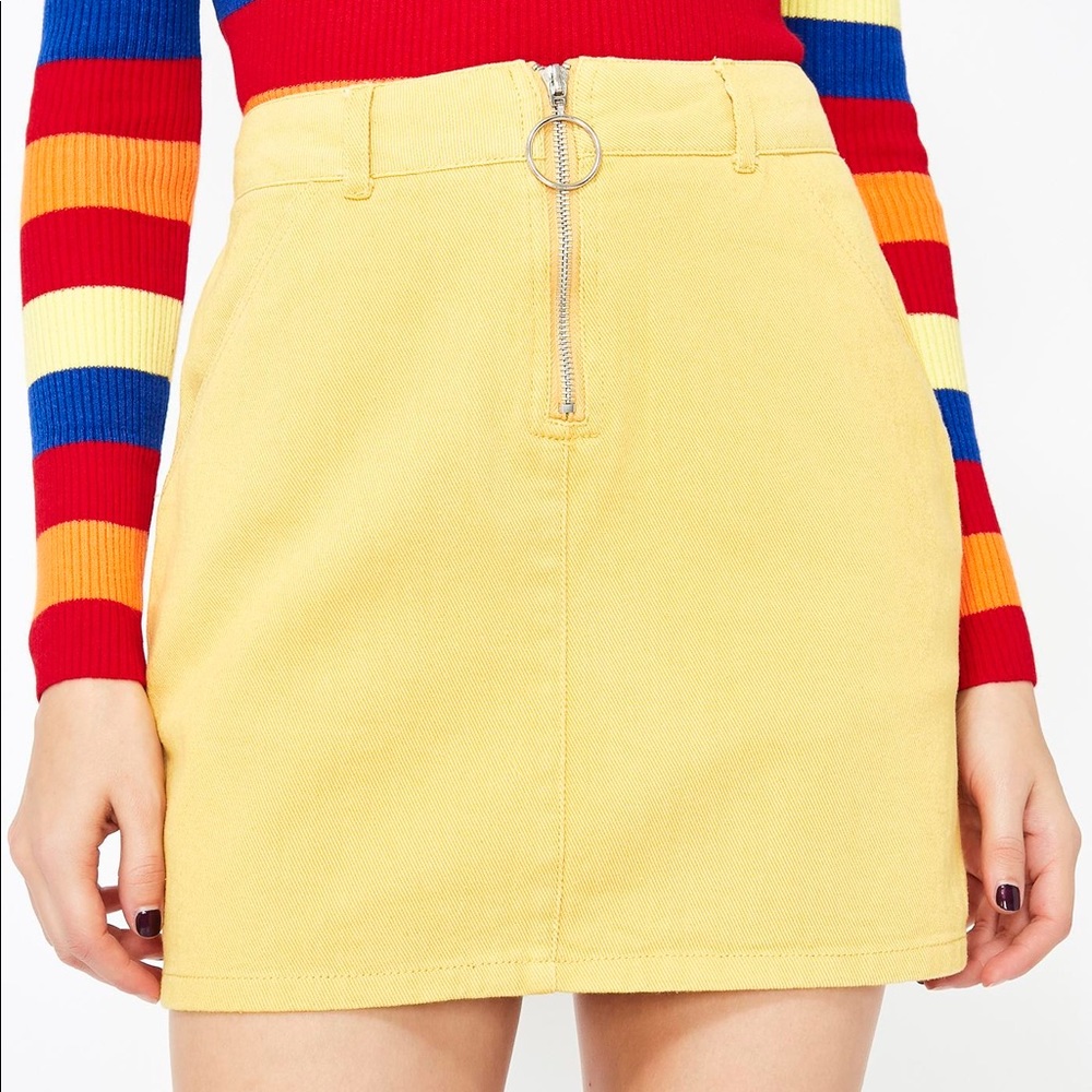 Bodak Bardi Gang Denim Skirt from Dolls Kill